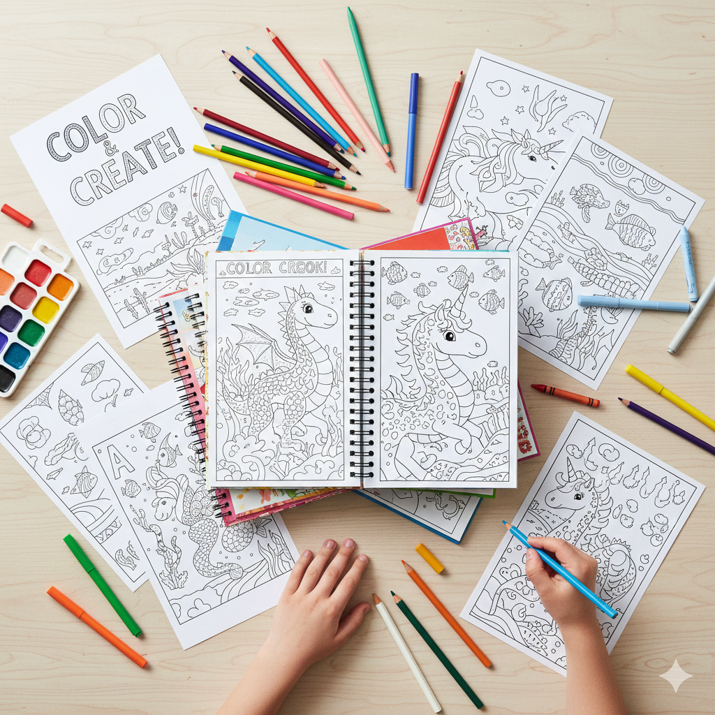 Printable Kids Coloring book