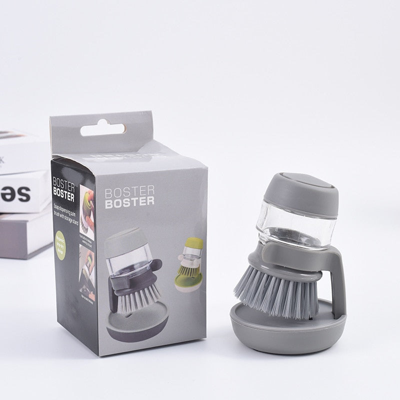 Dishwashing Brush Cleaning Brushes Dish Washing Tool Soap Dispenser