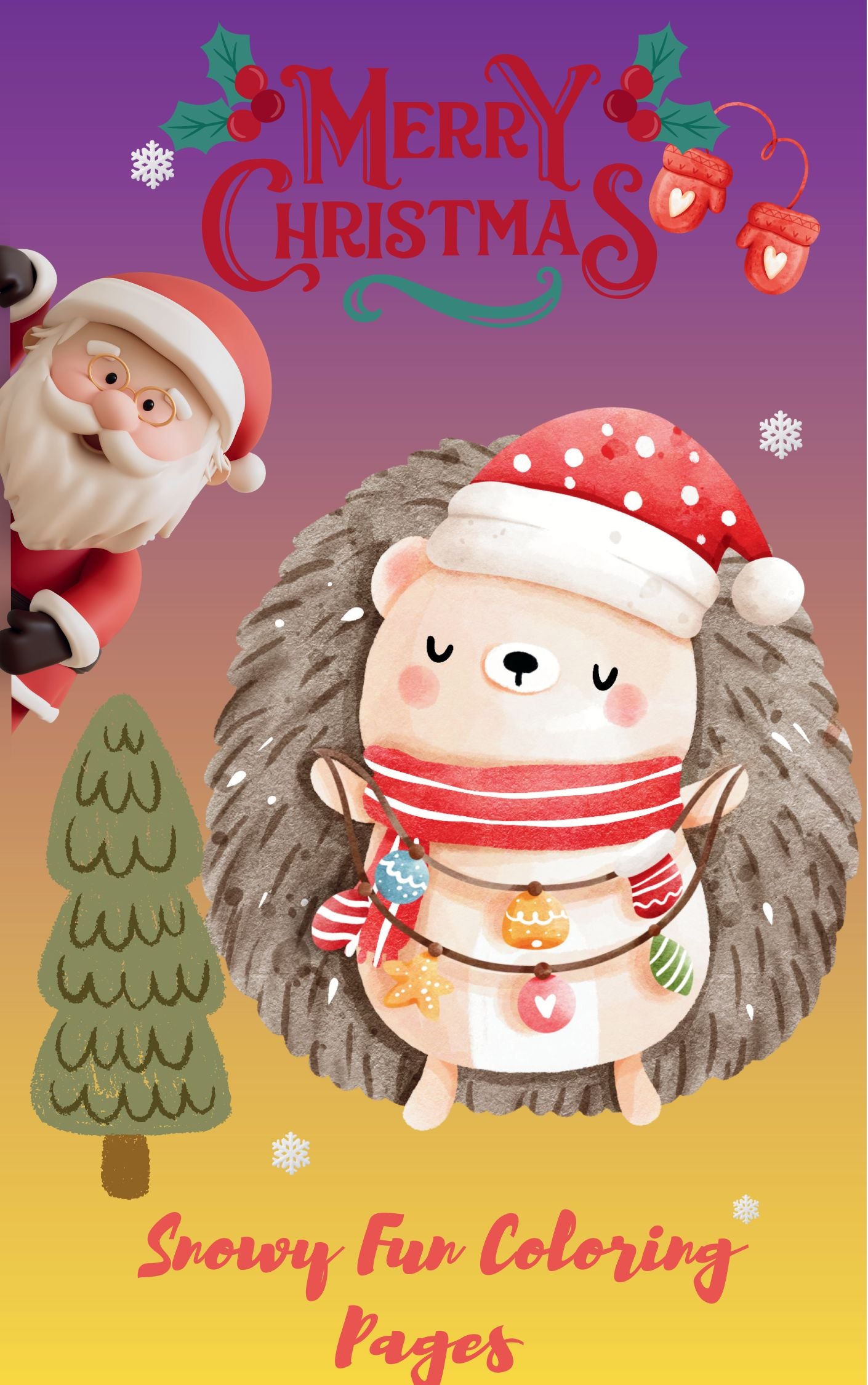 Merry & Bright Christmas Coloring Book for Kids