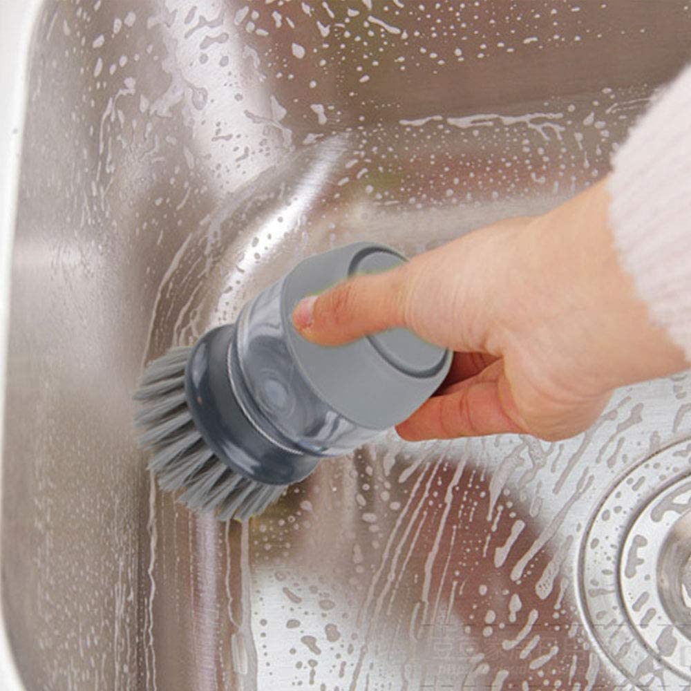 Dishwashing Brush Cleaning Brushes Dish Washing Tool Soap Dispenser