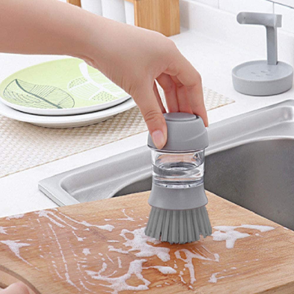 Dishwashing Brush Cleaning Brushes Dish Washing Tool Soap Dispenser