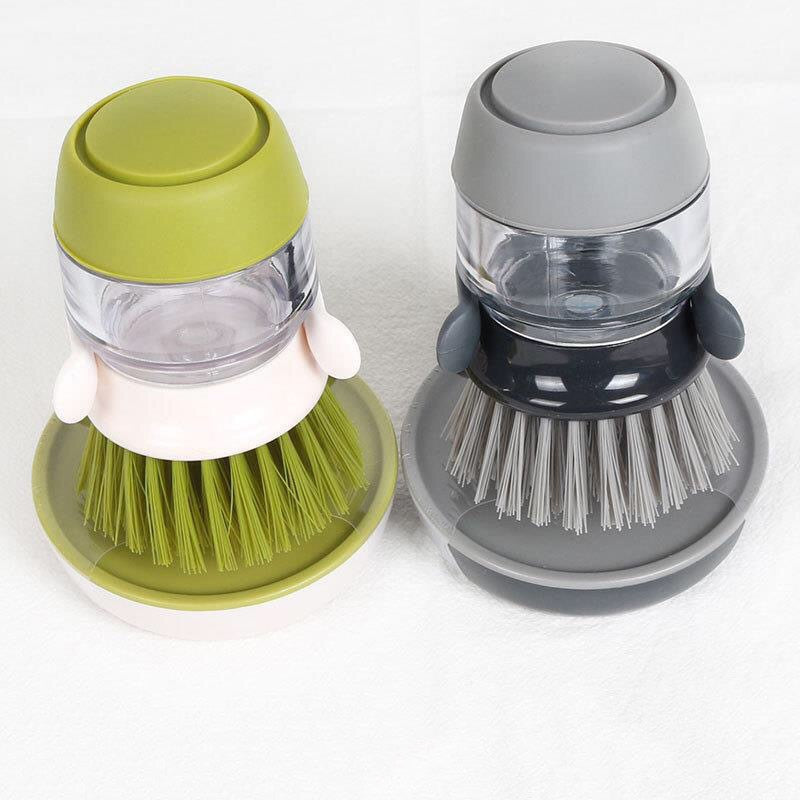 Dishwashing Brush Cleaning Brushes Dish Washing Tool Soap Dispenser