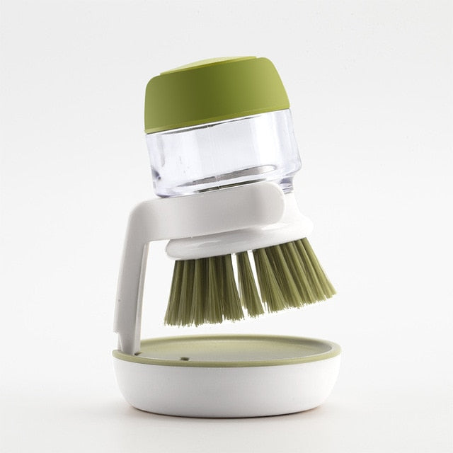 Dishwashing Brush Cleaning Brushes Dish Washing Tool Soap Dispenser